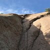 Leading into the undercling flake out of the dihedral.