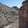 Kemper climbing at the newly expanded Crags Against Humanity