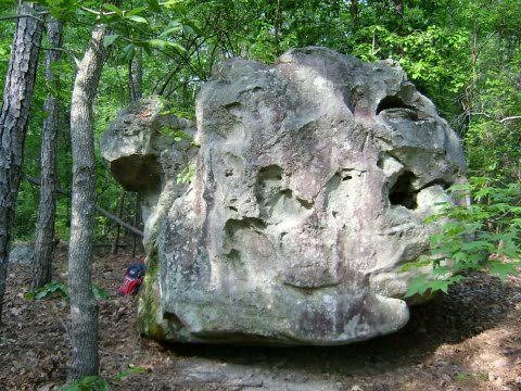 Big monster boulder, many other boulders in the area