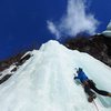 Tim Stephens<br>
March 5 · <br>
Great Words and photo by Tim Stephens<br>
Great words and photo by Tim Stephens.<br>
"My sweetie getting the rope up on the sunny sticky ice of Big Brother." — with Kirsten Kremer.