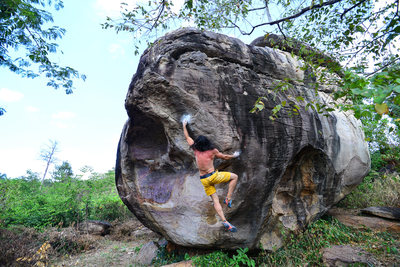 Joey on Meteore Boulder