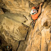 Pretending to be a trad climber on Hudson Crack!