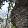 Jacob Crigler on the 2nd ascent of Eastbound & Down.