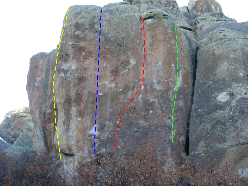 L to R:
<br>

<br>
Twist of Fate, 11d (in yellow).
<br>
Nature of the Beast, 12a (in blue).
<br>
Mysterious Redhead, 11a (in red).
<br>
Dirty Little Girl AKA Morning Glory, 11a (in green).