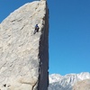 My 5 year old cleaning the climb. He made it to the top!