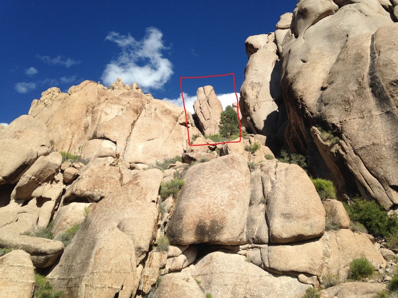 The rock feature that gives the area its name