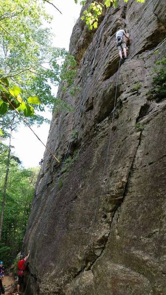 easy trad climbing.