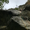 P2 of Disneyland, taken from the cramped belay.