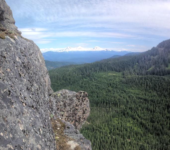 Amazing view from 2nd to last belay ledge