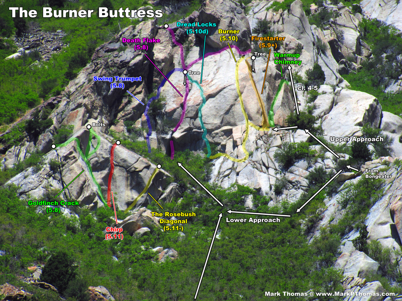 Rock Climb Burner, Little Cottonwood Canyon Rock Climb Burner, Little Cottonwood Canyon