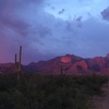 West side sunset, near Fresnel Canyon.