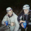 Pat Kingsbury and Jessica Kilroy drinking victory coffee from Frank after completing the FA of the last few pitches of Frank's 1989 route, "Blotter is my Spotter", Devils Tower, WY. Photo: Frank Sanders