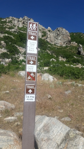 Trail that goes up to the crag