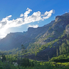 Blodgett Canyon - Looking up drainage from the 3-mile bridge. // Summer Solstice - 2017