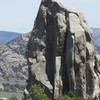 Climbers topping out on Skyline.