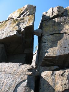 Chockstone Chimney BITD