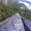 Wendy topping out on the slab arret