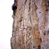 Start of the crux pitch.