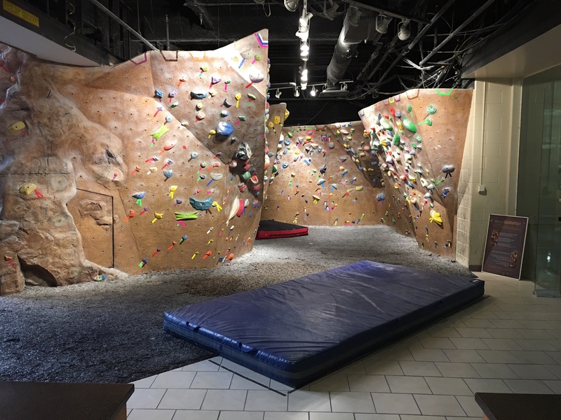 Georgia Southern University Bouldering Cave.