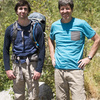 Ben Smoot (left) and Brian Smoot (right) gear up to head back home to Salt Lake after a great day of climbing with Kim Miller in Hostess Valley