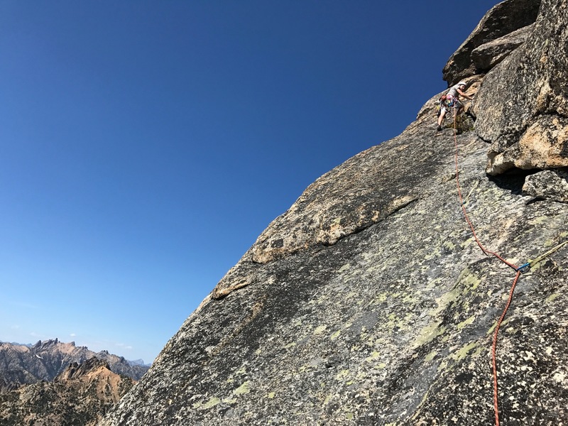 Zach leading the last (5th) pitch