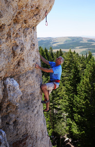 Just before roping the chains.