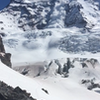 Liberty ridge from lower Curtis ridge. also an avalanche.