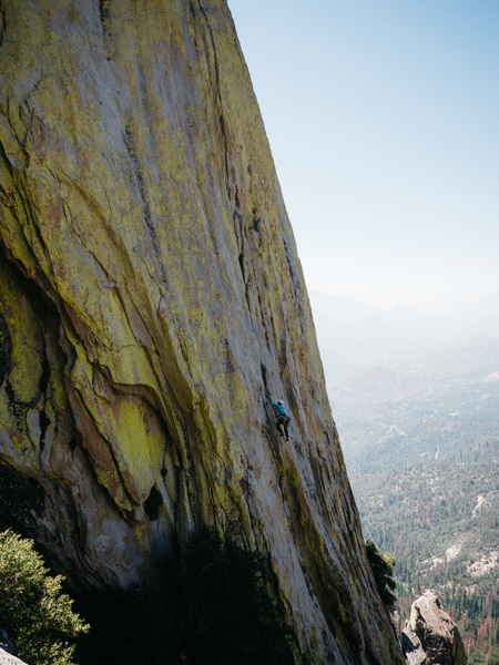 Pitch 1, quite a nice position. Andrew on lead