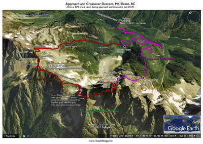 Google Earth Overlay of Approach and Crossover Descent.
