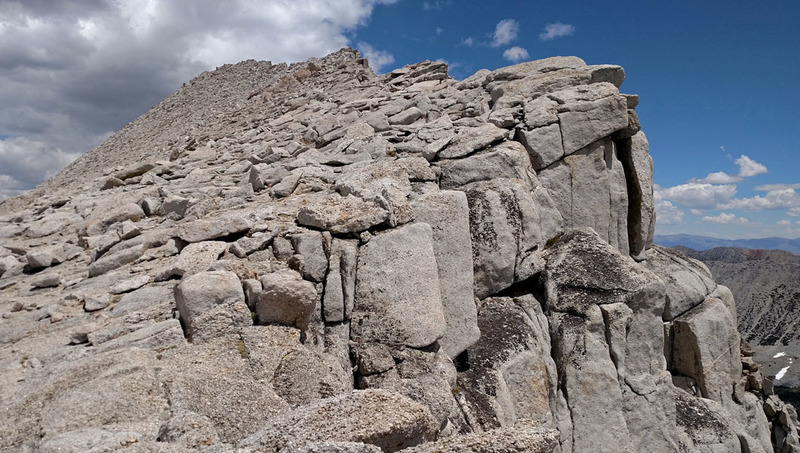 south end of Mt Starr summit ridge -- top of route South Ridge low