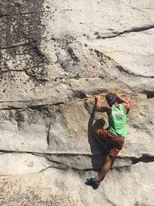 Wake up your fingers on this photogenic  traverse. Do laps!