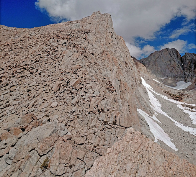 ahead up middle part of Long Ridge