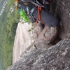 last few feet before lunch ledge