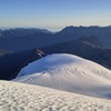 View from near the summit looking back to Snow Dome and the weather station