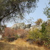 "Bolted boulders" seen from the nearest trail.