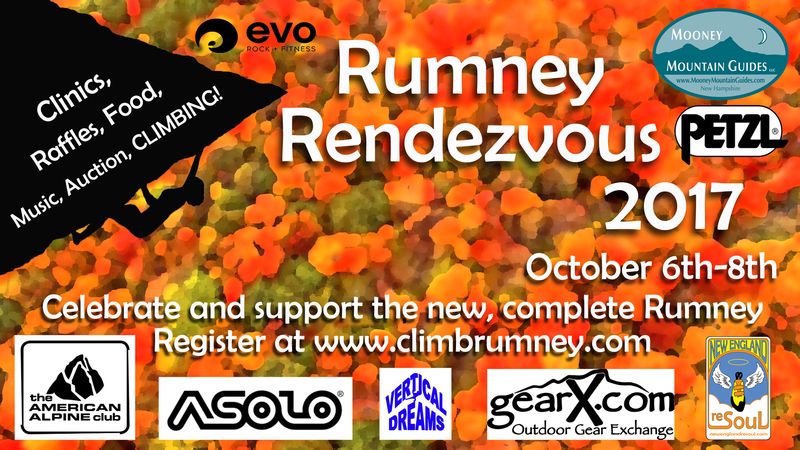 The Rumney Rendezvous is coming together and is coming up soon! This new poster shows our committed sponsors. The only thing that's missing now is YOU! Preregister today to save your spot!