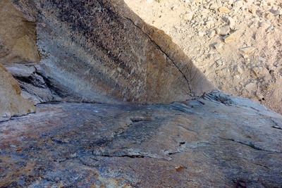 Looking down Pitch 3 from the belay at the end of the pitch. Awesome corner!