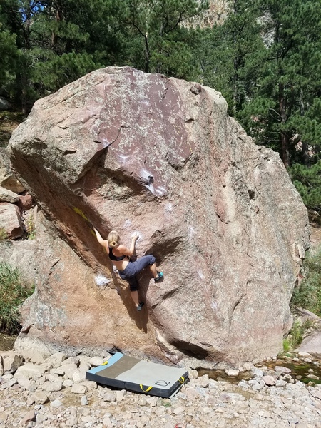 Stumbled upon this beautiful boulder not realizing the route was V9.