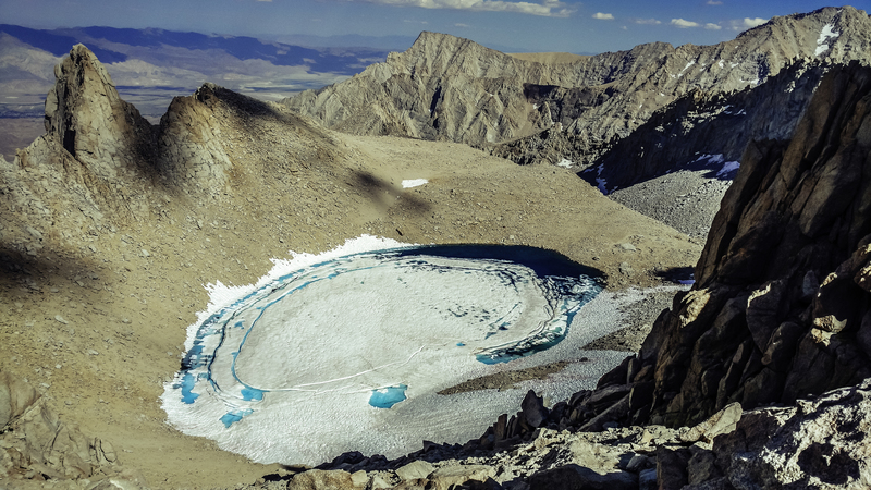 Iceberg lake as seen from Russell Whitney col.