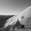 Steph out of the chimney and on to the top. This photo captures some of the magic of this place IMO.