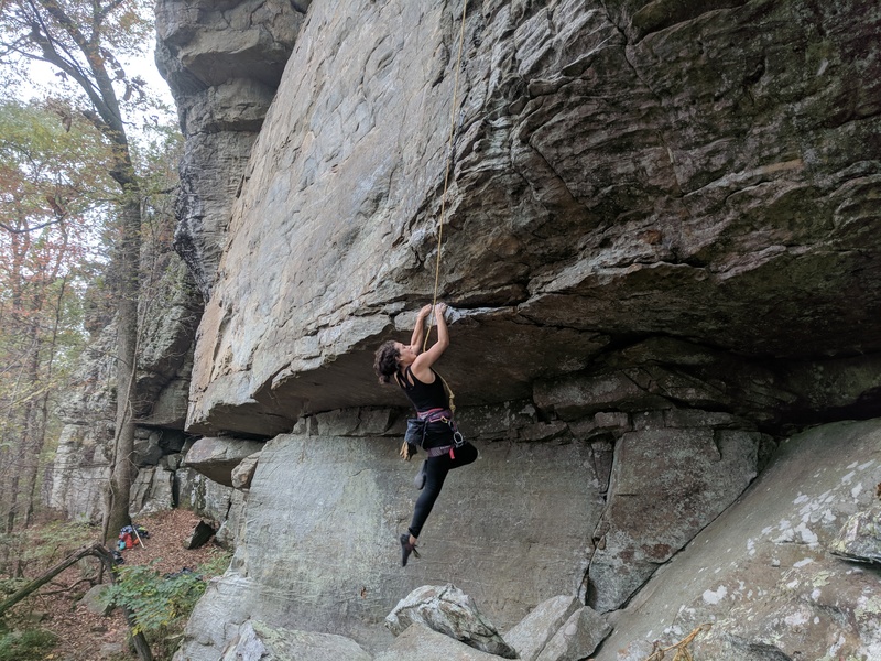 The start of Bucket Brigade isn't exactly short climber friendly...