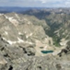 View to the northwest from the summit of Apache with the east side of Lone Eagle visible.