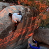 Mike F getting it done at sunset on the topout of Facemeat