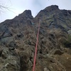 The route set up by the boulder anchor in my last photo