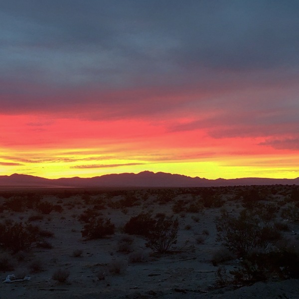 Heading South from Red Rocks. Picture does no justice. One of the most beautiful sunsets my eyes have had the opportunity to see.