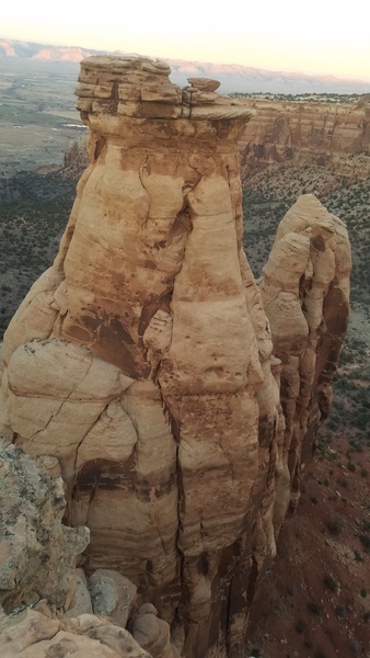 View of Pipe Organ and Organ Pipe spires from the overlooking tourist trail.