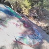 10'x10' spray paint mural north of the Gill Boulder.