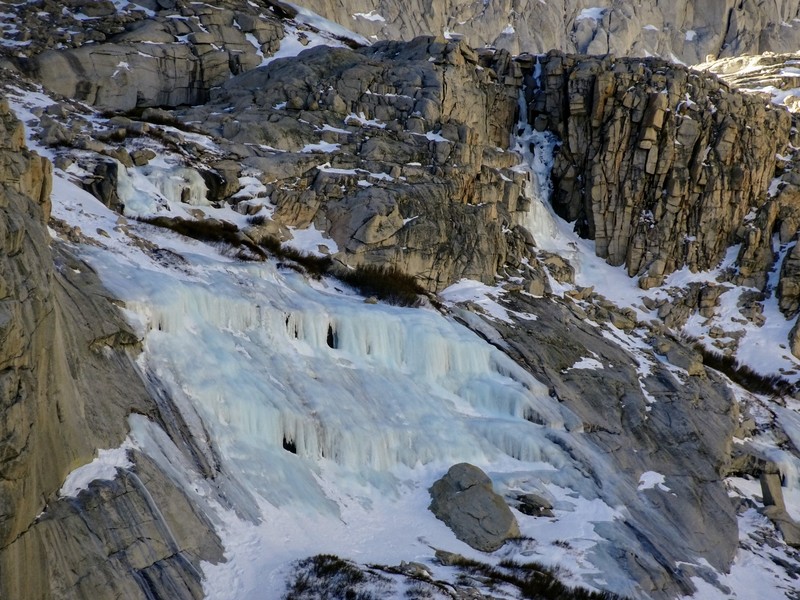 Thor Falls as seen from a rocky knoll above Lower Boyscout Lake 12/10/2017