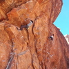 Unknown climbers on The Gambler and Glitter Gulch.