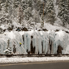 Road side ice routes at the Ouray Ice Park!